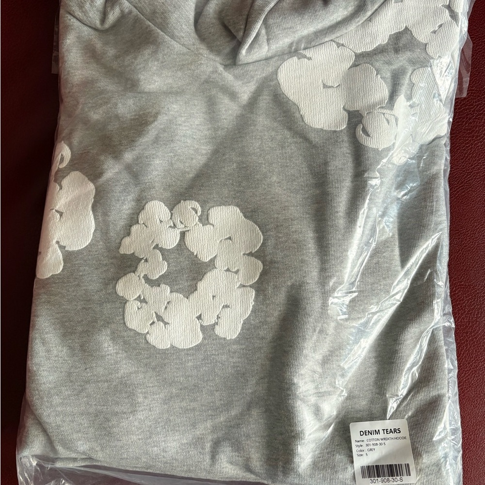 Denim Tears Men's Gray Graphic Hoodie - Light Gray